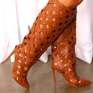 Fashion Nova Satisfaction Guaranteed Knee High Boots NWT